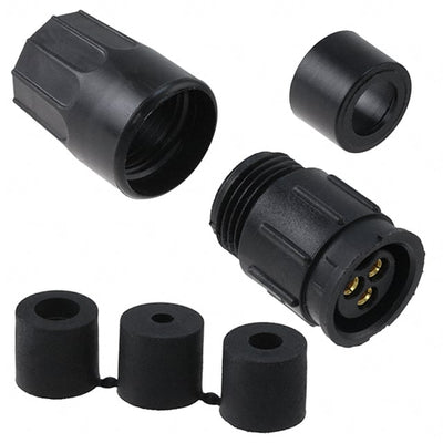 5182-3SG-3DC by Conxall/Switchcraft - CONNECTOR RECPT FMALE 3P GOLD SLDR CUP