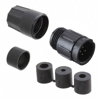 5182-4PG-3DC by Conxall/Switchcraft - CONNECTOR RECPT MALE 4P GOLD SLDR CUP