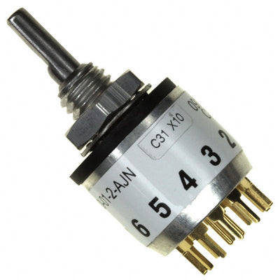 51DP30-01-2-AJN by Grayhill Inc. - SWITCH ROTARY 2-6POS 150MA 115V