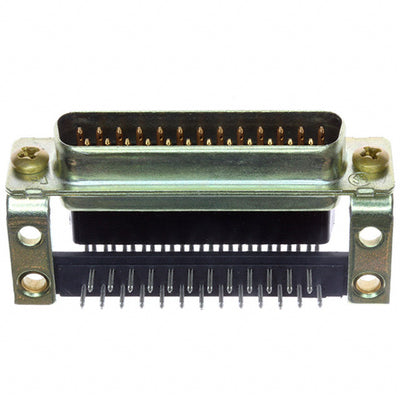 5205857-1 by TE Connectivity AMP Connectors - CONNECTOR D-SUB PLUG 25POS R/A SLDR
