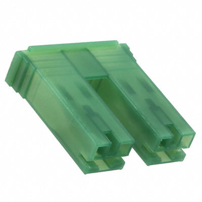 520935-4 by TE Connectivity AMP Connectors - CONNECTOR RECPT HSG 0.25 2POS GREEN