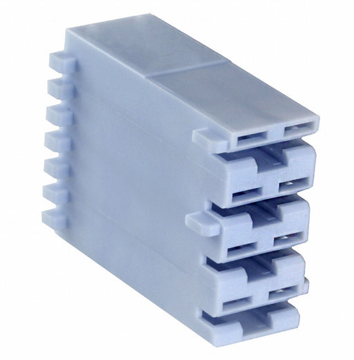 521206-1 by TE Connectivity AMP Connectors - CONNECTOR RECPT HOUSING 0.25 4POS BLUE