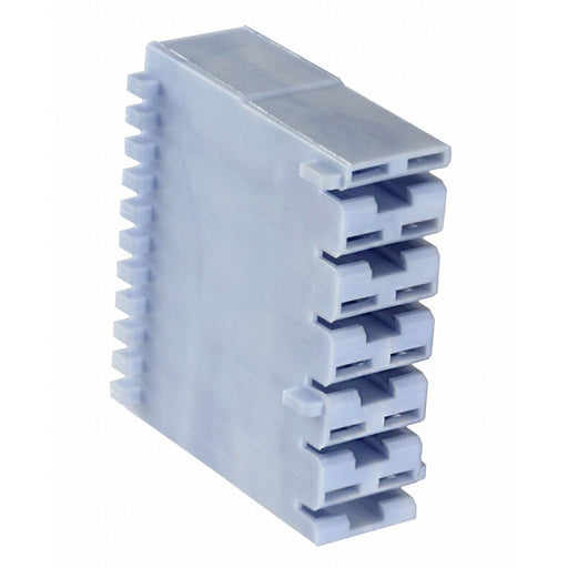 521208-1 by TE Connectivity AMP Connectors - CONNECTOR RECPT HOUSING 0.25 6POS BLUE