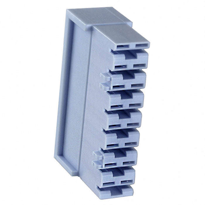 521210-1 by TE Connectivity AMP Connectors - CONNECTOR RECPT HOUSING 0.25 8POS BLUE