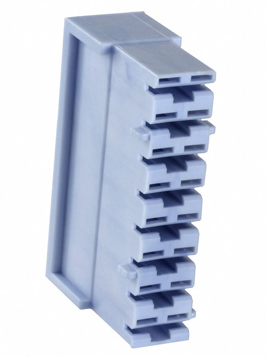 521210-3 by TE Connectivity AMP Connectors - CONNECTOR RECPT HOUSING 0.25 8POS BLUE