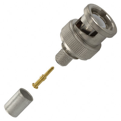 225395-2 by TE Connectivity AMP Connectors - CONNECTOR BNC PLUG STR 50 OHM CRIMP