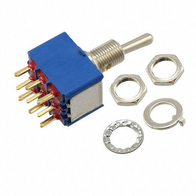 5256CDB by APEM Inc. - SWITCH TOGGLE 3PDT 0.4VA 20V