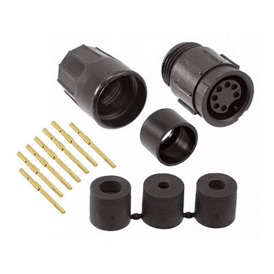 5280-7SG-3DC by Conxall/Switchcraft - CONNECTOR RECPT FMALE 7POS GOLD CRIMP