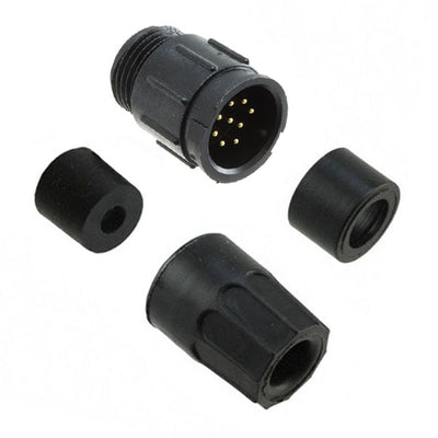 5282-9PG-315 by Conxall/Switchcraft - CONNECTOR RECPT MALE 9P GOLD SLDR CUP