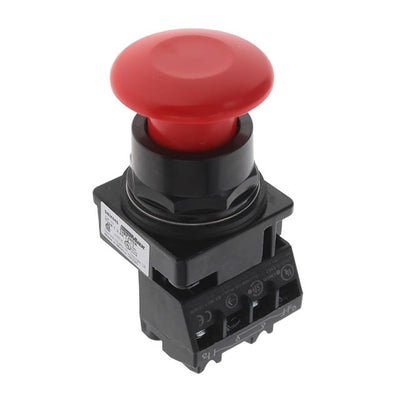 52BP2W2A by Siemens - PUSHBUTTON,MTD,RED,1 3/4 PLASTIC