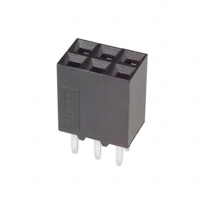 534206-3 by TE Connectivity AMP Connectors - CONNECTOR RECPT 6POS 0.1 GOLD PCB