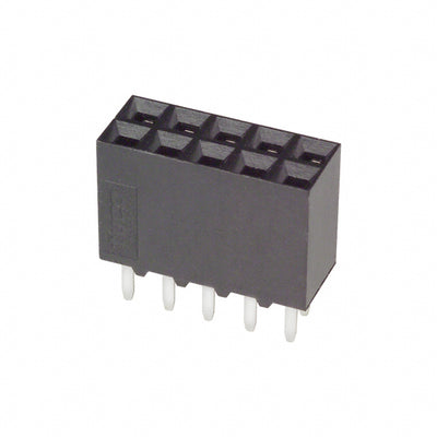 534206-5 by TE Connectivity AMP Connectors - CONNECTOR RECPT 10POS 0.1 GOLD PCB