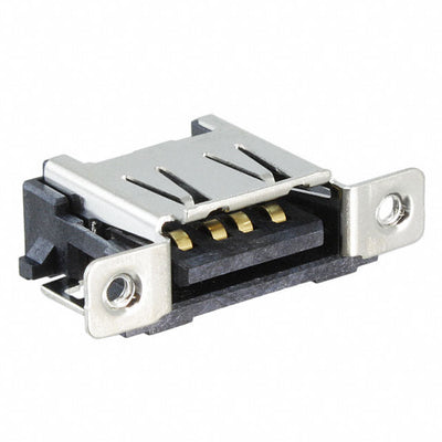 5353928-2 by TE Connectivity AMP Connectors - CONNECTOR RCP USB2.0 TYPEA PNL MNT RA