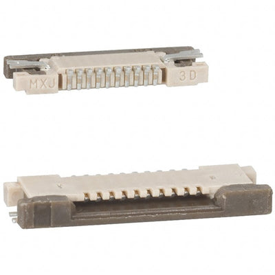 0545501094 by Molex - CONNECTOR FFC FPC TOP 10POS 0.5MM R/A