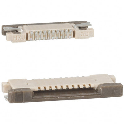 545501094 by Molex - CONNECTOR FFC FPC TOP 10POS 0.5MM R/A
