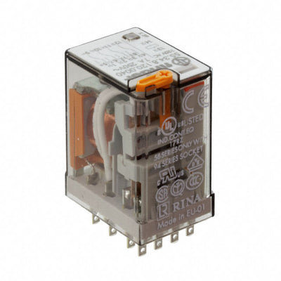 55.34.8.024.0050 by Finder Relays, Inc. - RELAY GEN PURPOSE 4PDT 7A 24V