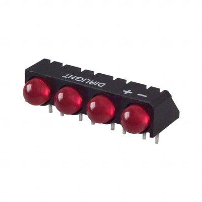 5500407004F by Dialight - LED 5MM QUAD RED PC MNT