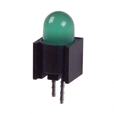 5502204F by Dialight - LED 5MM VERT HI EFF GREEN PC MNT