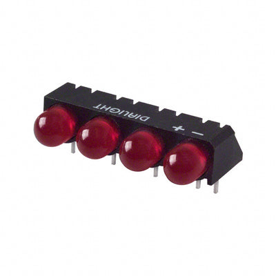 5501107004F by Dialight - LED 5MM QUAD LOW CUR RED PC MNT
