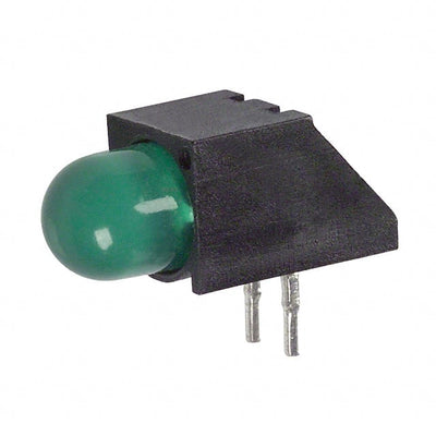 5502207F by Dialight - LED 5MM RT ANG HI EFF GRN PC MNT