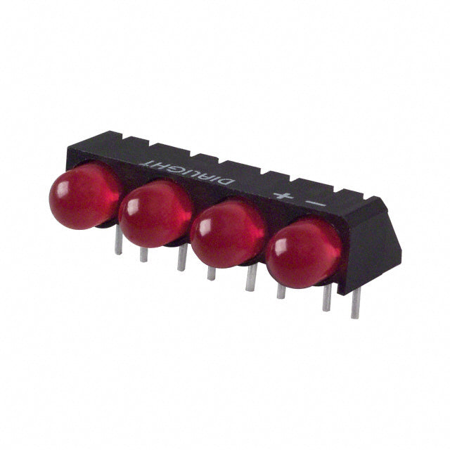 5502407004F by Dialight - LED 5MM QUAD RED HI EFF PC MNT