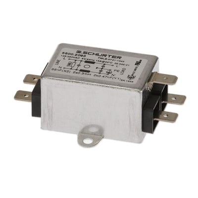 5500.2078 by SCHURTER Inc. - LINE FILTER 125/250VAC 2A CHAS