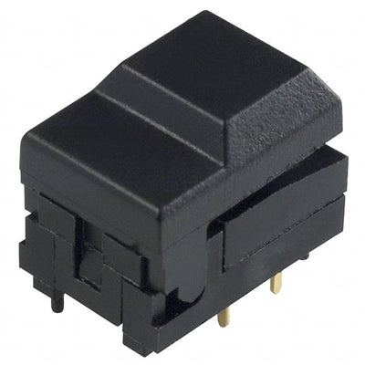 5501M1BLKX by E-Switch - PUSH SWITCH SPDT 0.3A 12V