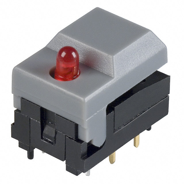 5501MGRYRED by E-Switch - PUSH SWITCH SPDT 0.3A 12V