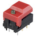 5501MREDGRN by E-Switch - PUSH SWITCH SPDT 0.3A 12V