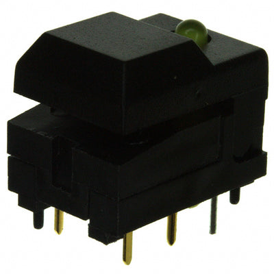 5501MBLKYEL by E-Switch - PUSH SWITCH SPDT 0.3A 12V