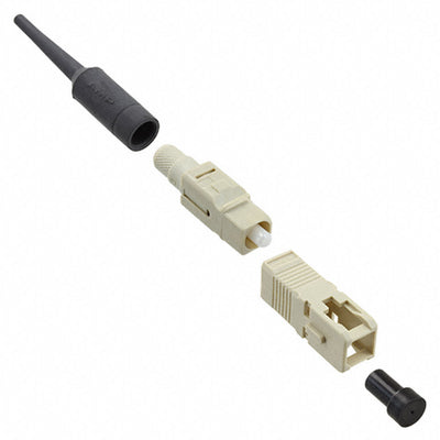 5504932-1 by TE Connectivity AMP Connectors - CONNECTOR FIBER SC PLUG SMPLX 125UM