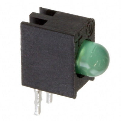 5510209806F by Dialight - LED 3MM RT ANG HI EFF GRN PC MNT