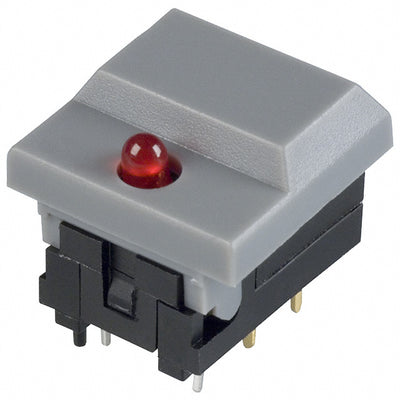 5511MGRYRED by E-Switch - PUSH SWITCH SPDT 0.03A 12V