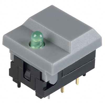 5511MGRYGRN by E-Switch - PUSH SWITCH SPDT 0.03A 12V