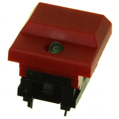 5511MREDGRN by E-Switch - PUSH SWITCH SPDT 0.03A 12V