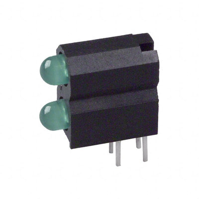 5530222300F by Dialight - LED 2HI 3MM LOW CUR GREEN PC MNT