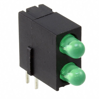 5530122400F by Dialight - LED CBI 3MM BI-LVL GREEN/GREEN