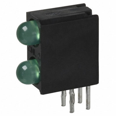 553-0122 by Visual Communications Company - VCC - LED 3MM BI-LEVEL GREEN RA PCB