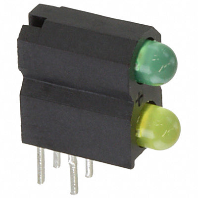 5530123300F by Dialight - LED CBI 3MM BI-LVL GREEN/YELLOW