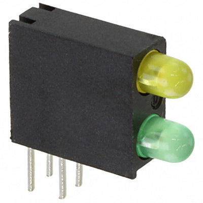 5530132200F by Dialight - LED CBI 3MM BI-LVL YELLOW/GREEN
