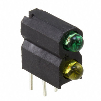5532223300F by Dialight - LED CBI 3MM BI-LVL GRN/YLW TINT
