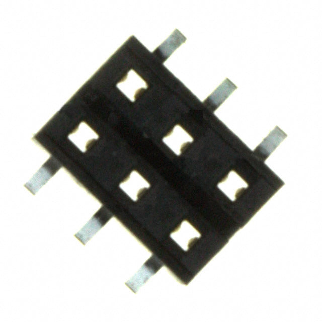 55508-106LF by Amphenol ICC (FCI) - CONNECTOR RECPT 6POS 0.079 GOLD SMD