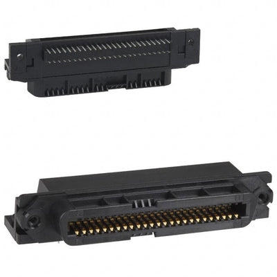 5552725-1 by TE Connectivity AMP Connectors - CONNECTOR RECPT 50POS R/A SOLDER