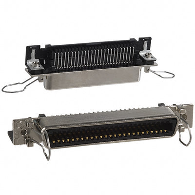 5555149-1 by TE Connectivity AMP Connectors - CONNECTOR RECPT 50POS R/A SOLDER