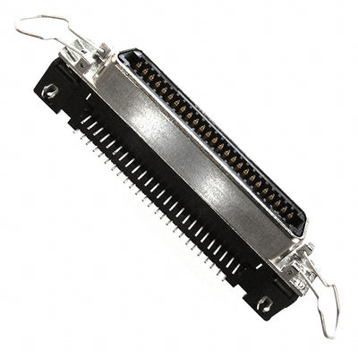 5555149-3 by TE Connectivity AMP Connectors - CONNECTOR RECPT 50POS R/A SOLDER