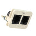 555614-1 by TE Connectivity AMP Connectors - INSERT 6P6C JACK DUAL TO PCB