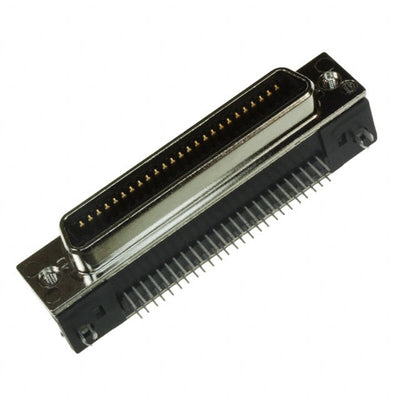 5557932-1 by TE Connectivity AMP Connectors - CONNECTOR SCSI RCPT 50POS R/A SOLDER
