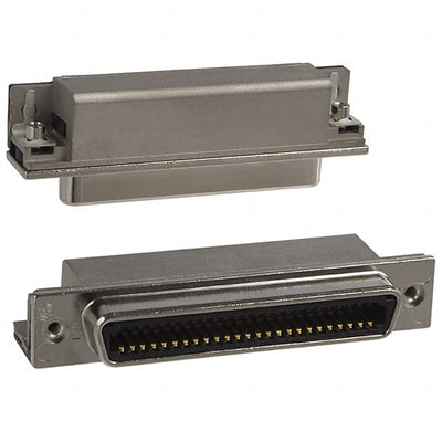 5557932-2 by TE Connectivity AMP Connectors - CONNECTOR RECPT 50POS R/A SOLDER