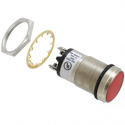 5561503304F by Dialight - LED PNL MT 1"" 12V WT FLAT RED