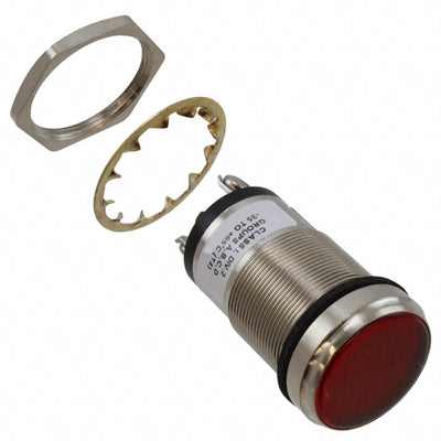 5561503324F by Dialight - LED 1"" FLAT RED PMI 12V C1D2